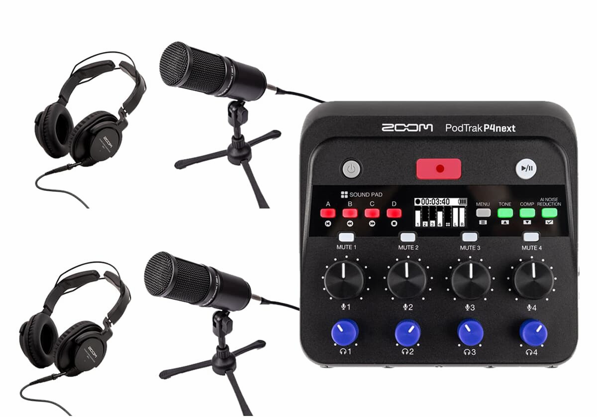 Zoom PodTrak P4next: una mesa de podcast que me ha sorprendido por su accesibilidad
